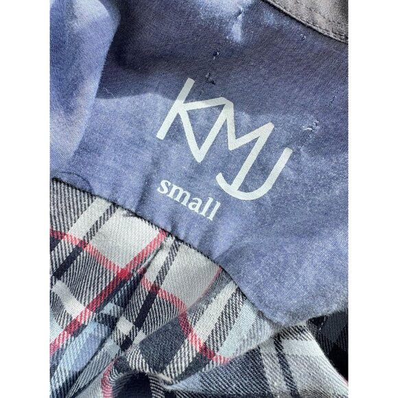 KMJ Kate McHale Jensen One of A Kind Ruffle Neck Flannel Blouse S - Picture 5 of 5